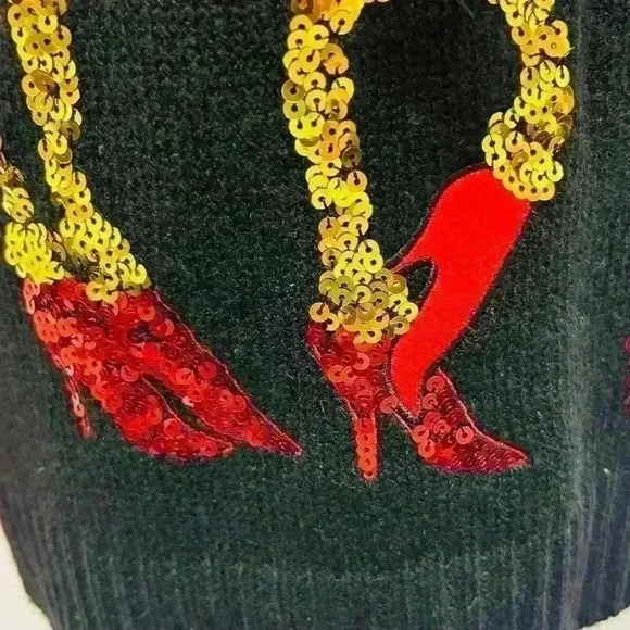 Holiday Time Sequin Christmas Sweater size Small - Picture 5 of 14
